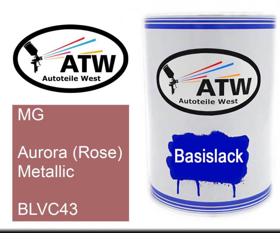 MG, Aurora (Rose) Metallic, BLVC43: 500ml Lackdose, von ATW Autoteile West.